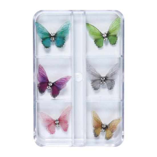 

6 шт. 3D декор для ногтей, реалистичный яркий цвет, потрясающий визуальный эффект, съемный, широкое применение, дизайн ногтей B