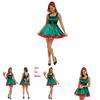 Elf Costume Dress With Cotton Polyester Fabric For Christmas Party And Stage Performances