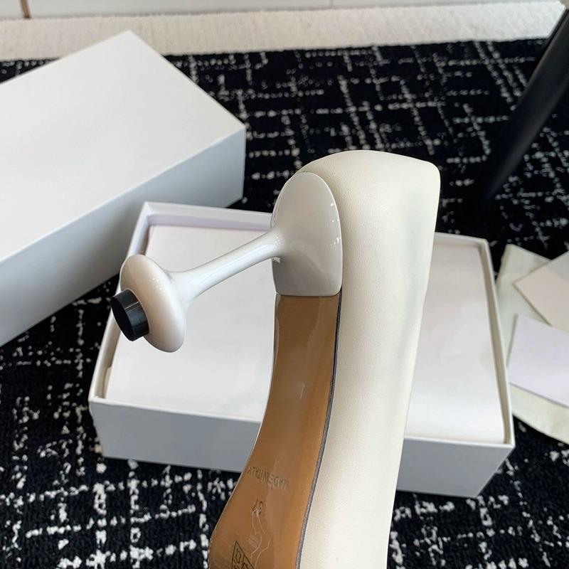 High Heels Women Sandals Doll Head Single Shoes 2025 New Summer Slim Heel Shallow Mouth French Mary Jane Shallow Mouth