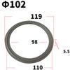 19 25 32 38 51 63 76 89 102mm 1,5" -4" Hárombilincses FKM Tömítés Tömítőgyűrű Csík Otthoni Sörfőzés