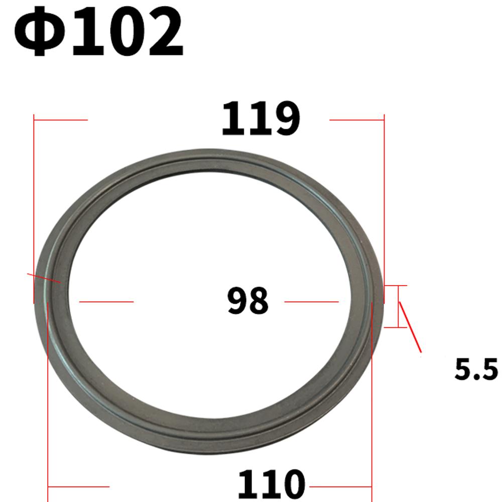 19 25 32 38 51 63 76 89 102mm 1,5" -4" Hárombilincses FKM Tömítés Tömítőgyűrű Csík Otthoni Sörfőzés