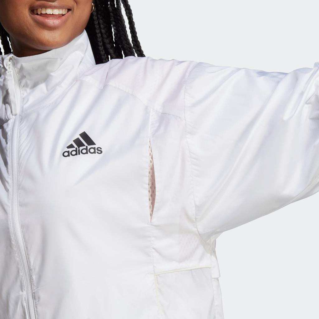 Adidas Traveer Wind.Rdy Jacket With Logo Print Women Jackets Miracle-Quartz HT8739