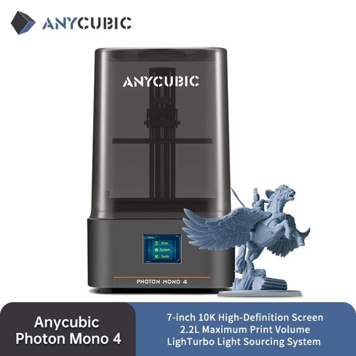 Imprimante 3D - Anycubic - Photon Mono 4 - Résolution 10K - Écran 7 pouces - 4kg