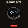 DINRGO Magnetic Kitchen Timer Digital Timer Manual Countdown Rotary Timer Mechanical Cooking Timer Cooking Shower Stopwatch