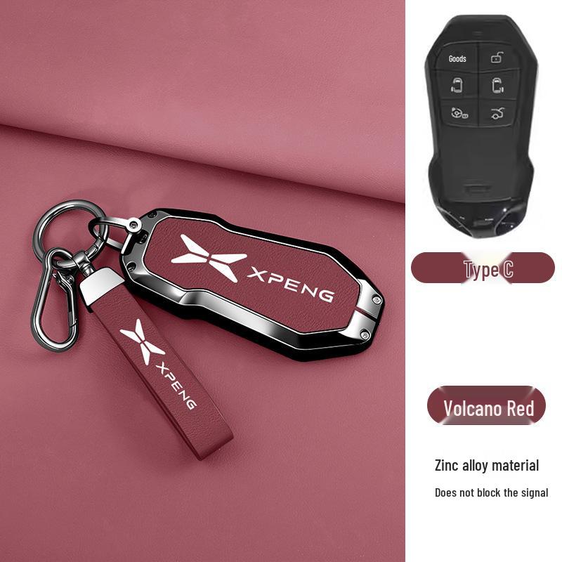 Xiaopeng X9 2026 Ultra Metal Key Case with Remote Control Buckle - New Model Protective Shell