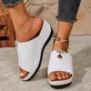 Fashion Women's Thi Heel Sandals Summer Outdoor Wear 2025 New Ular High Heel One Strap Large Size Best Selling Beach Slippers
