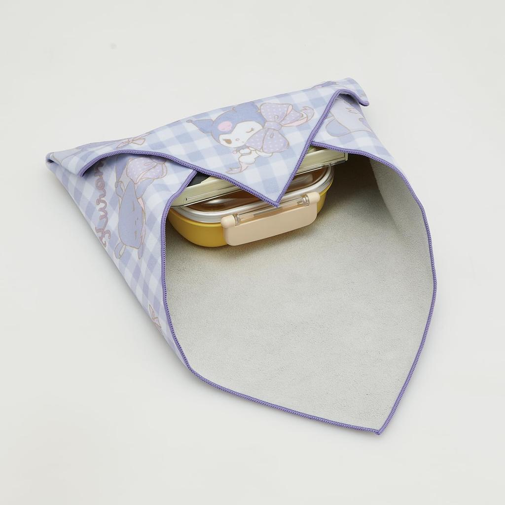 Skater Lunch Easy to Sanrio Kuromi Big KBST4368518 Self-Adhesive Cloth, Tie, Ribbon, Girl's,