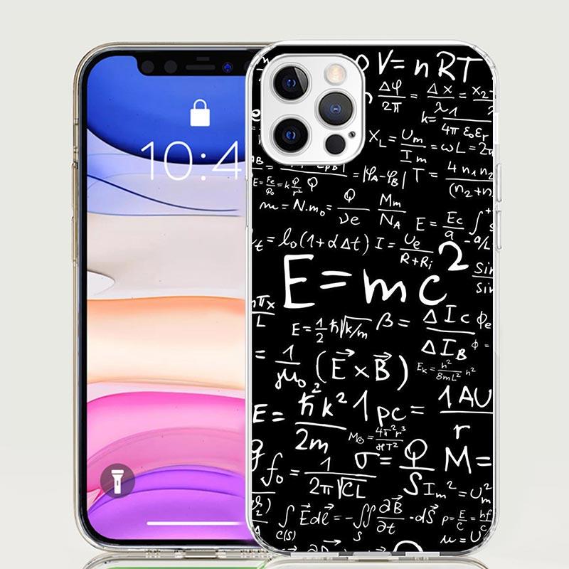 Physics Chemical Mathematics Phone Case For iPhone 17 Air 16 15 Plus 11 14 Pro Max 13 Mini 12 7 8 + SE Pattern Art Customized Co