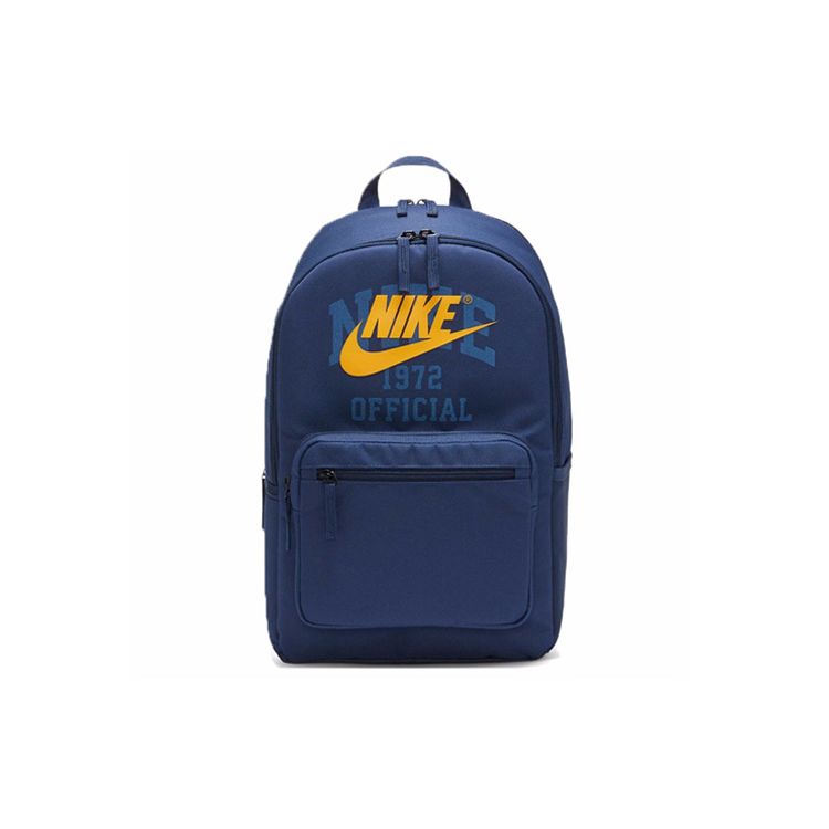 Nike Heritage Sports Casual Polyester Backpack Regular Men backpack Blue DJ7373-410 Blue