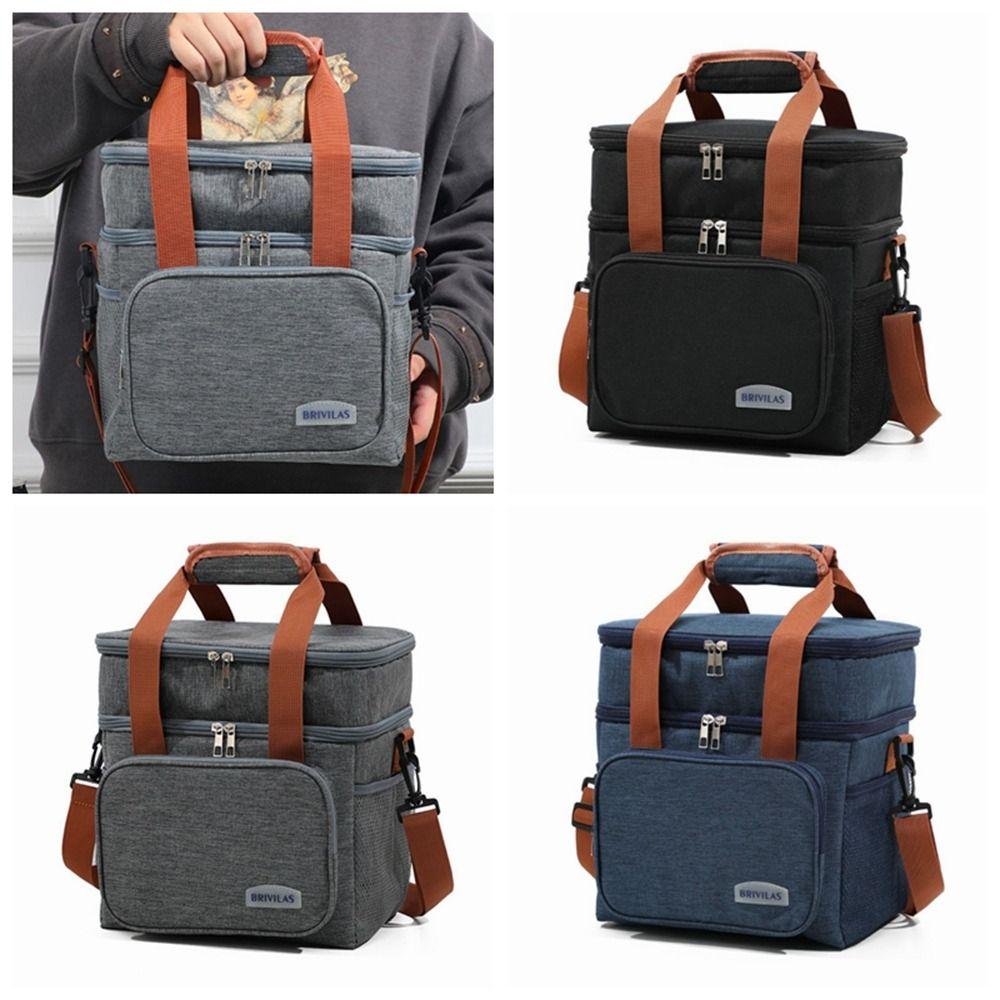 

Двухслойная сумка для обеда с изоляцией для пикника