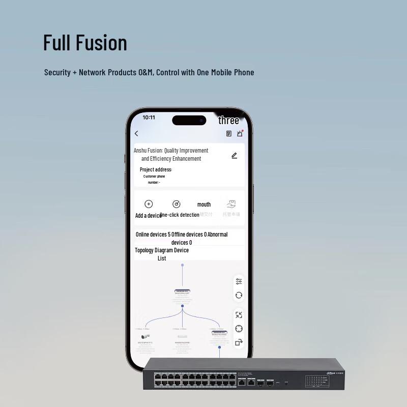 Dahua 16-Port Gigabit Cloud-Managed Rack-Mount Ethernet Switch CN Plug (adapter Included)