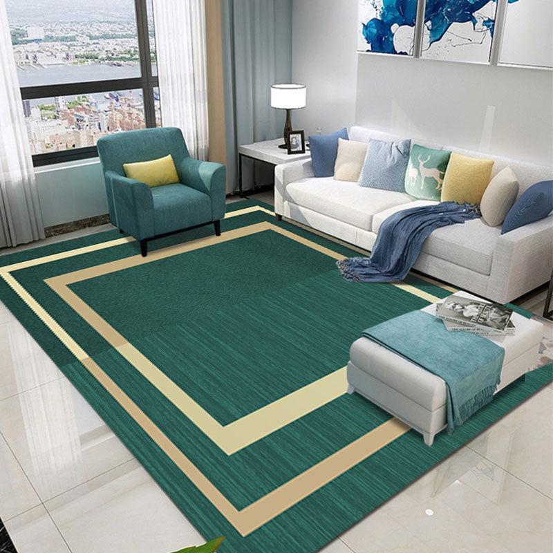 Modern Luxury Rugs Living Room Decoration Home Large Carpet for Bedroom Children's Room Decor Floor Mats Green Porch Doormat