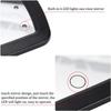Car Sun Visor Mirror HD LED Makeup Interior Mirror Clip Type Finger Touchscreen Switch Universal