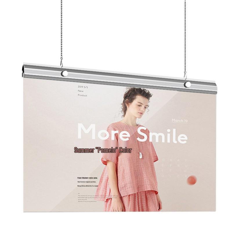 Aluminum Alloy Shopping Mall Hanging Poster & Flag Pole Holder