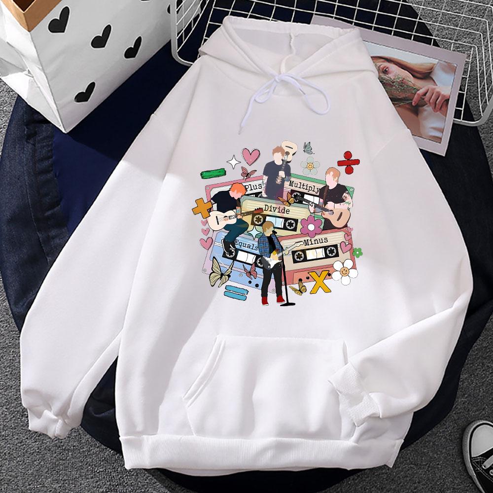Ed Sheeran Tour Hoodies Male Female Aesthetic Sweatshirt Winter Long Sleeve Clothing Pocket Fleece Pullovers Print Sudadera