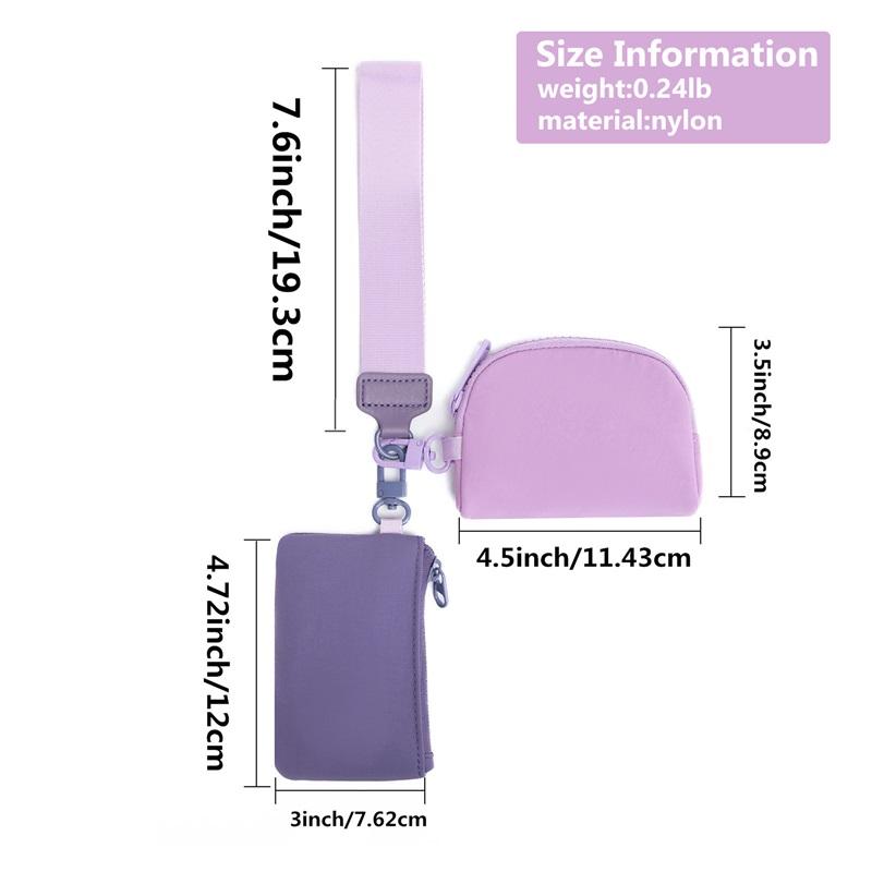 Wristlet Portable Lulu Card Case Bank Card Mini Coin Organiser