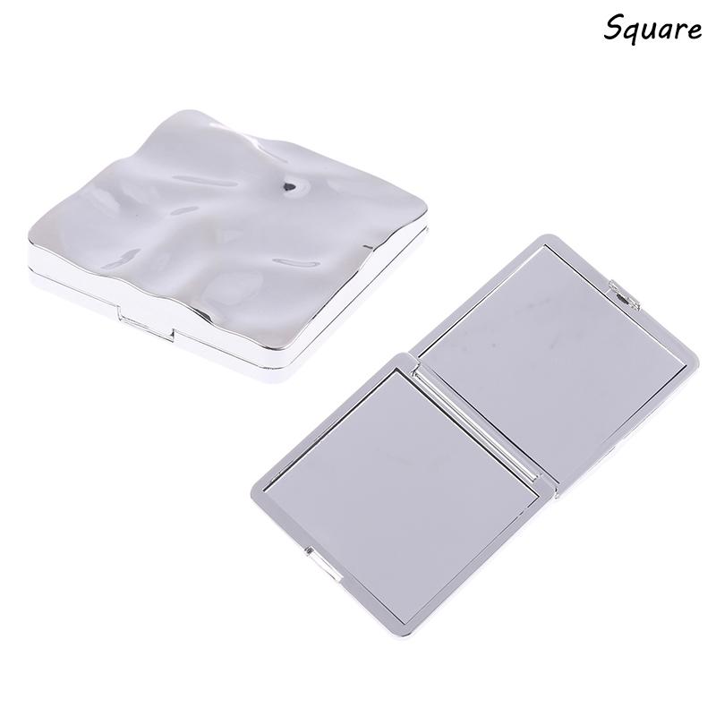 HUA Double-Sided Small Mirror For Women Portable Folding Hand-Held Can Stand Mini Makeup High-definition Mirror Cosmetic Tool