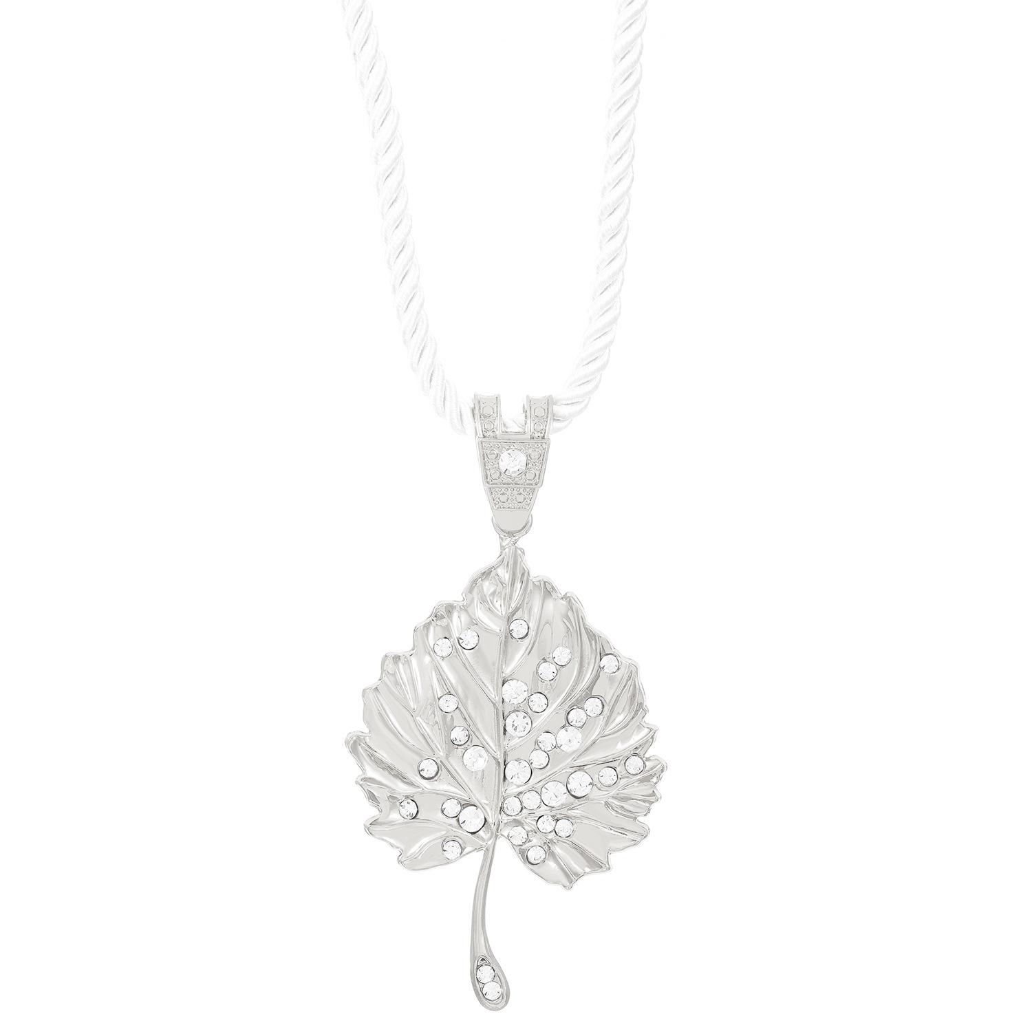 

Хіп-хоп креативний дизайн мода особистість листя сплав кулон намисто светр ланцюжок 1 pcs срібний