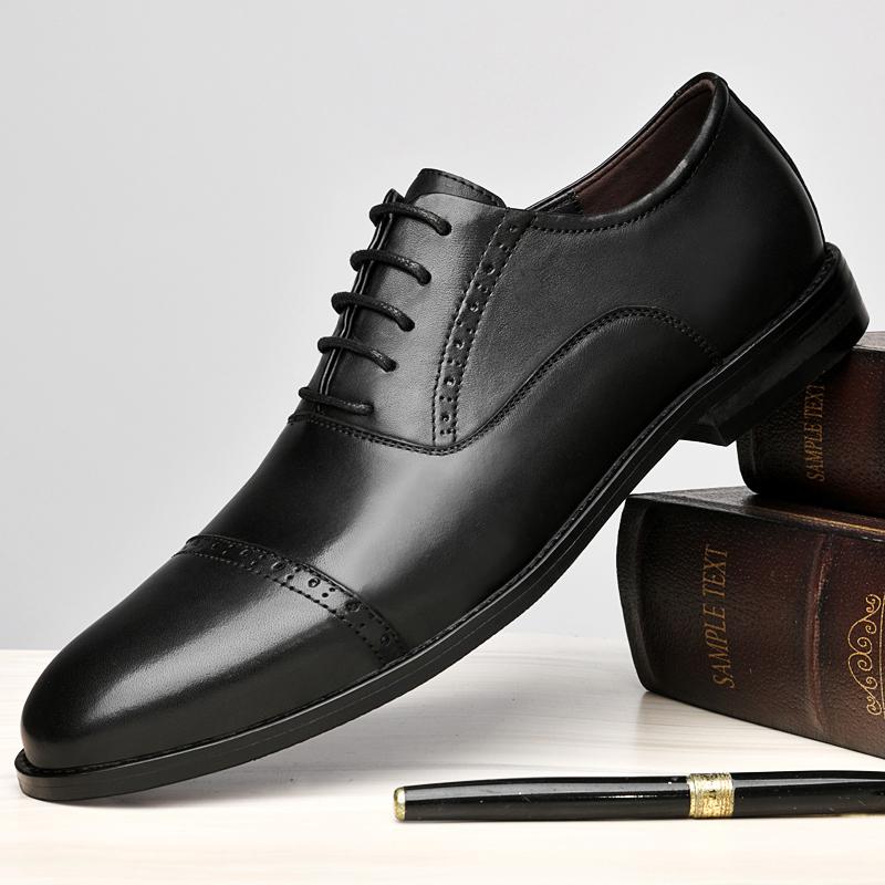 2024 Neue Hochwertige Handgefertigte Oxford Kleiderschuhe Herren Echtes Rindsleder Anzugschuhe Schuhe Hochzeit Formell Italienische Schuhe Heiß