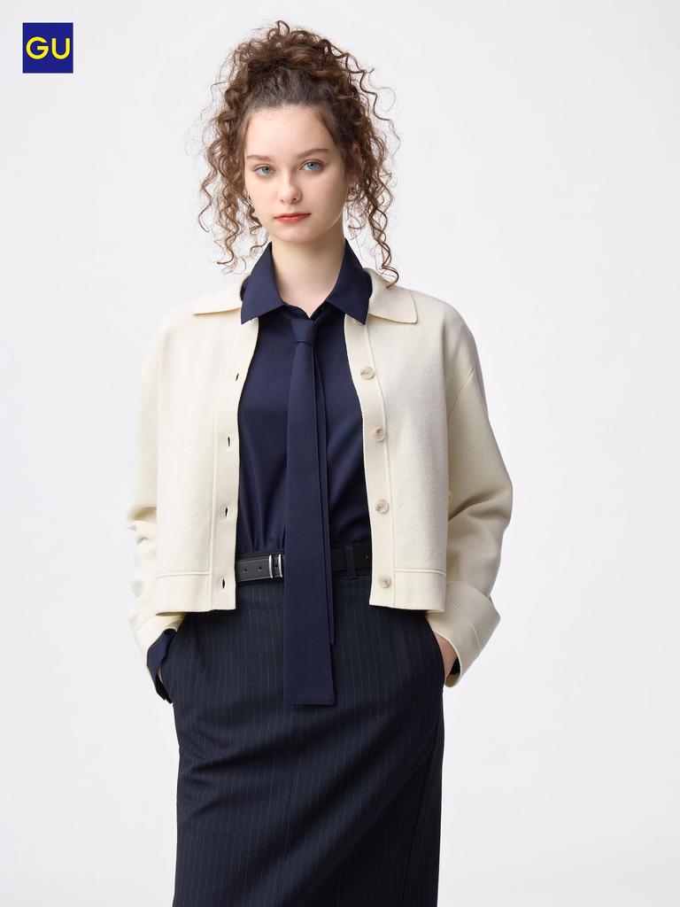 Uniqlo Gu Milano Rip Polo Cardigan