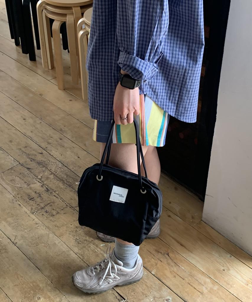 Moonsun M.C 2-Way Eyelet-Strap Mini Bag / Black