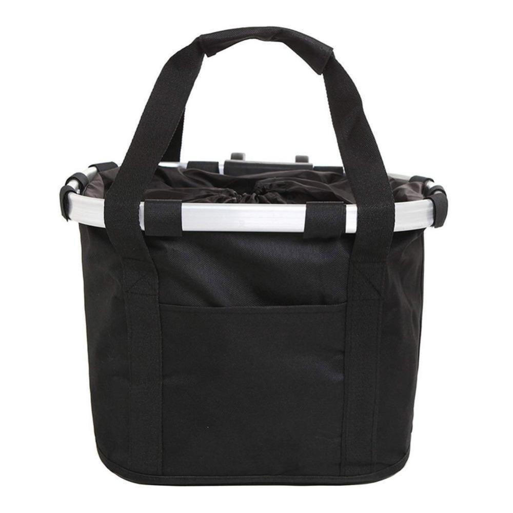 Aluminum Zinc Zinc Alloy Frame Bicycle Front Basket Foldable Mountain Bike Bags  Grocery Shopping