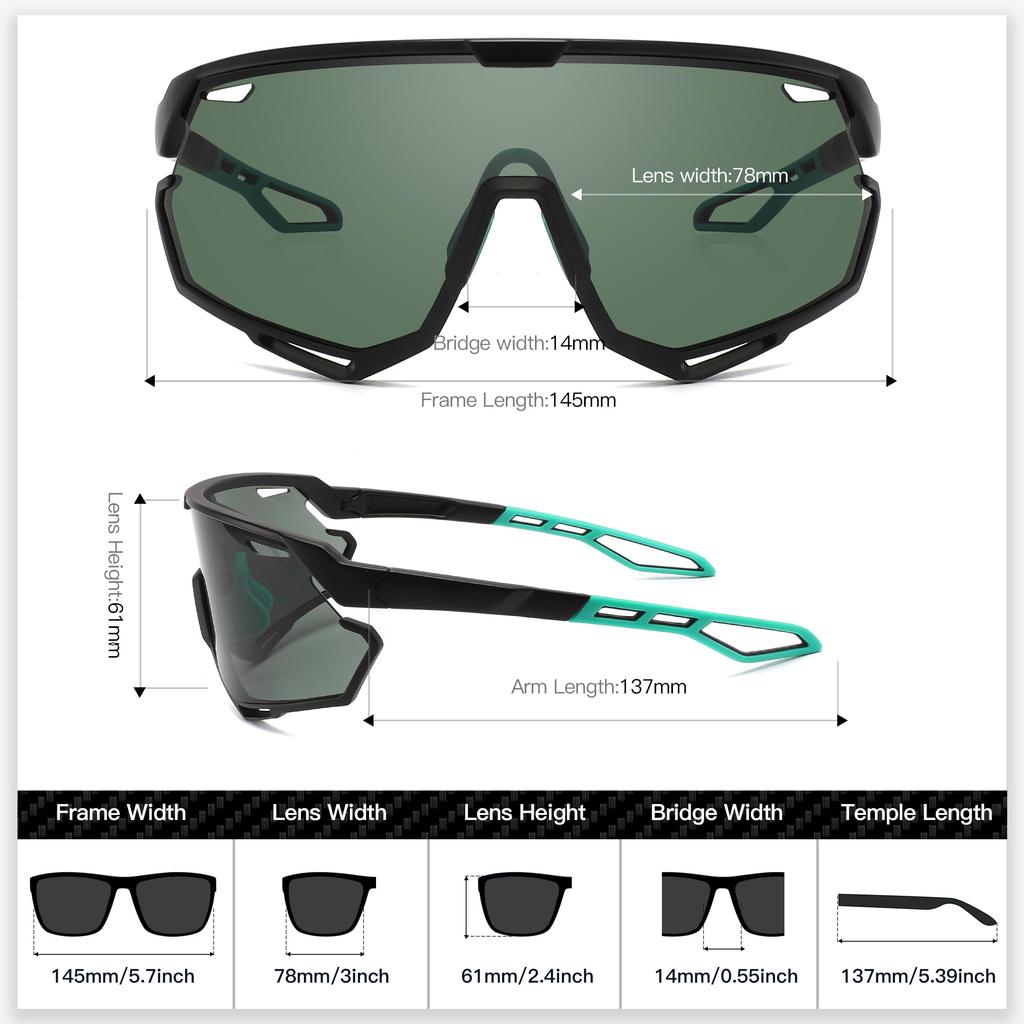 Sportowe Okulary Rowerowe Szosowe Okulary MTB na Rower Górski do Baseballu [SINSPORT Eyewear] Okulary Przeciwsłoneczne, Oprawka, Okulary, Bieganie, Wędkarstwo, Piesza Turystyka,