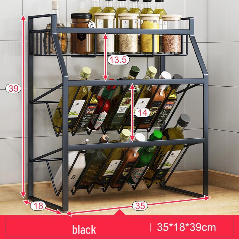 

Multi-Layer Kitchen Spice Rack for Oil, Salt, Sauce, and Vinegar Storage