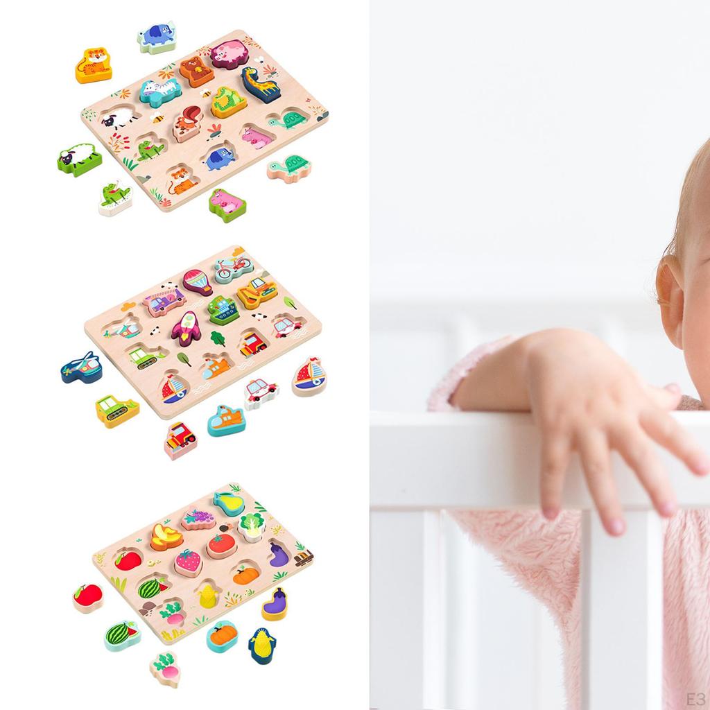 Wooden Puzzle Early Sensorial Development Toy for Gift Interaction