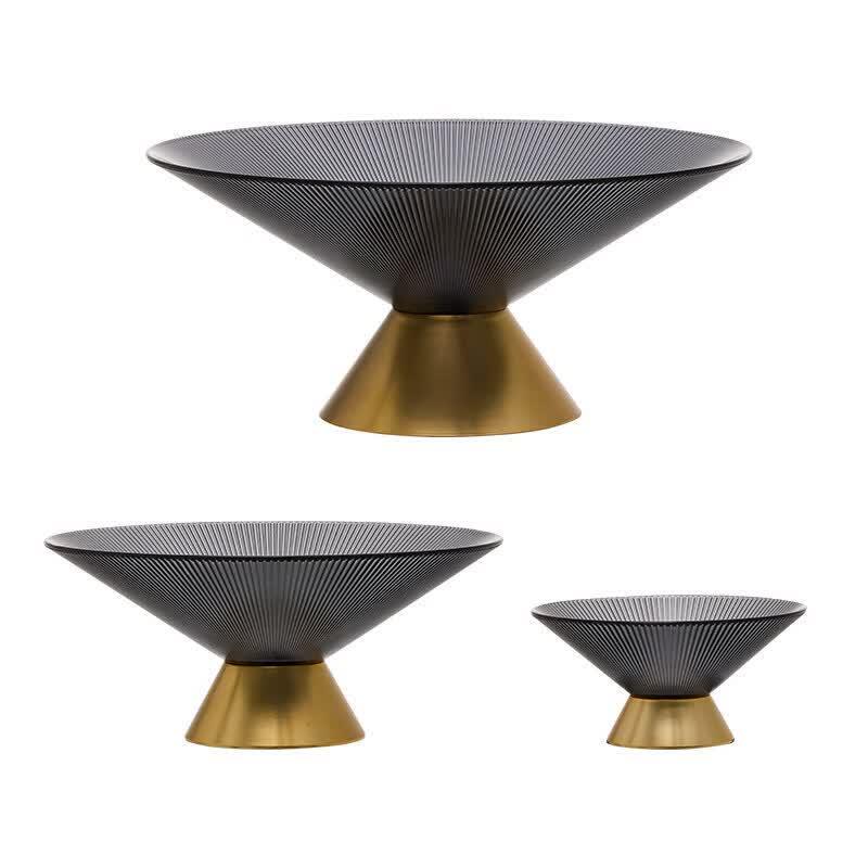 Elegant Korean Style Glass Fruit & Snack Bowl
