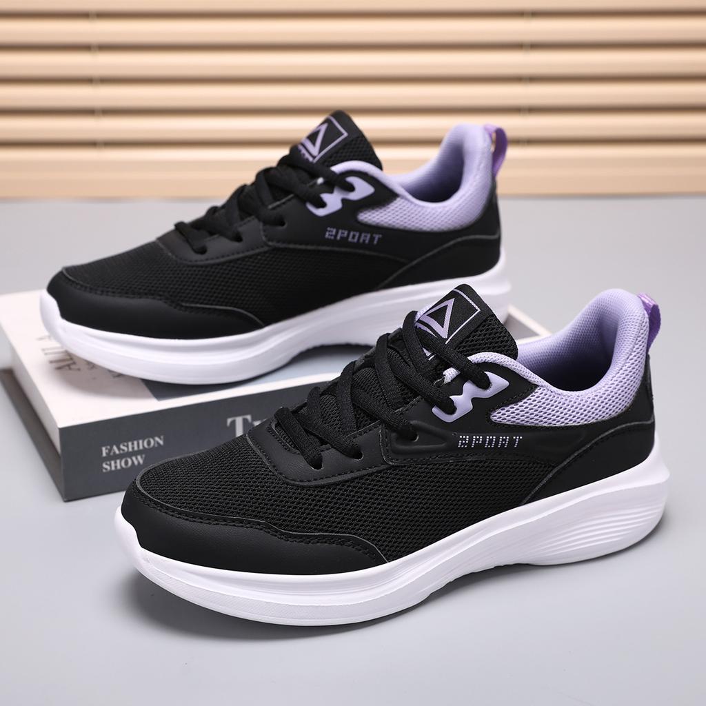 Student Spring and Autumn Shoes Mesh Breathable Casual Fitness Sneakers Lightweight Soft Sole Running Shoes