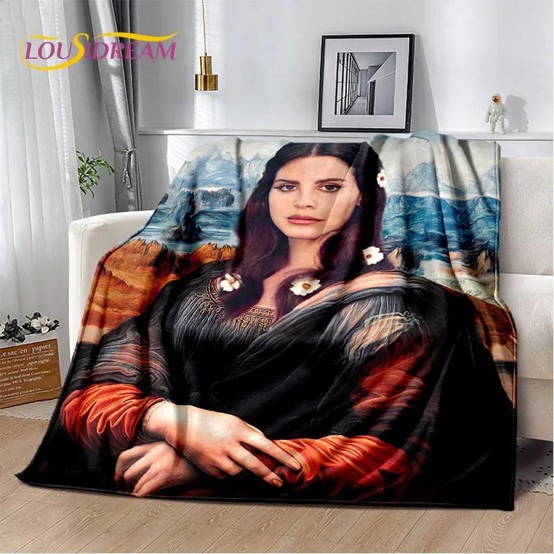 Coperta HD Lana Del Rey Cantante Lizzy Grant, Morbida Coperta Plaid per Casa Camera da Letto Letto Divano Picnic Viaggio Ufficio Coperta per Bambini