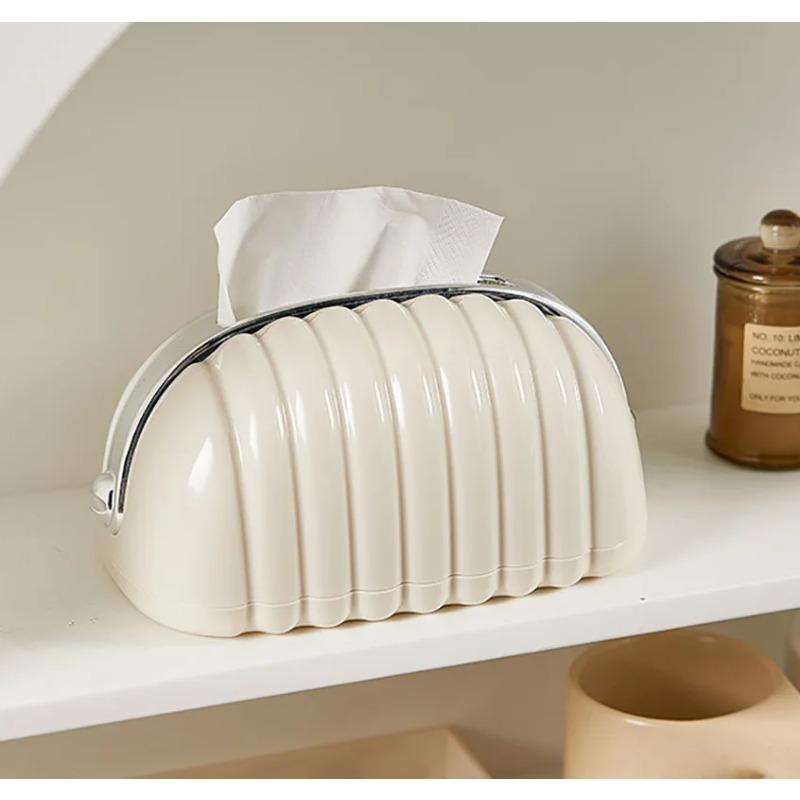 Creative Shell Tissue Box Living Room Dining Table Ceramic Tissue Box Decoration Modern Home Decoration Art Napkin Tissue Holder