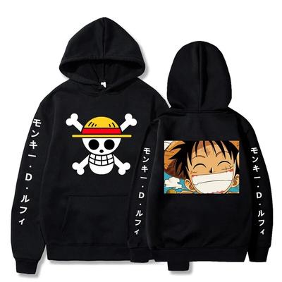 Sweat à capuche Luffy pour hommes et femmes, vêtements de rue, haut Hip Hop décontracté, chemise de sport, nouvelle collection 2024