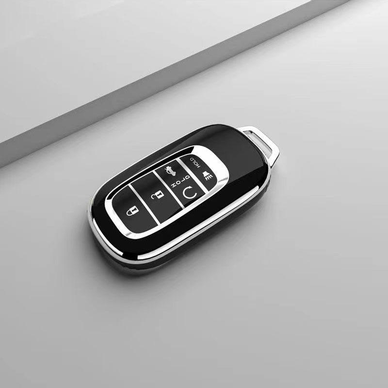 New Soft Tpu Car Case Cover Protective Case For Honda Civic Accord Hr-V Cr-V Crv    5Buttons Car Key Bag Accessories