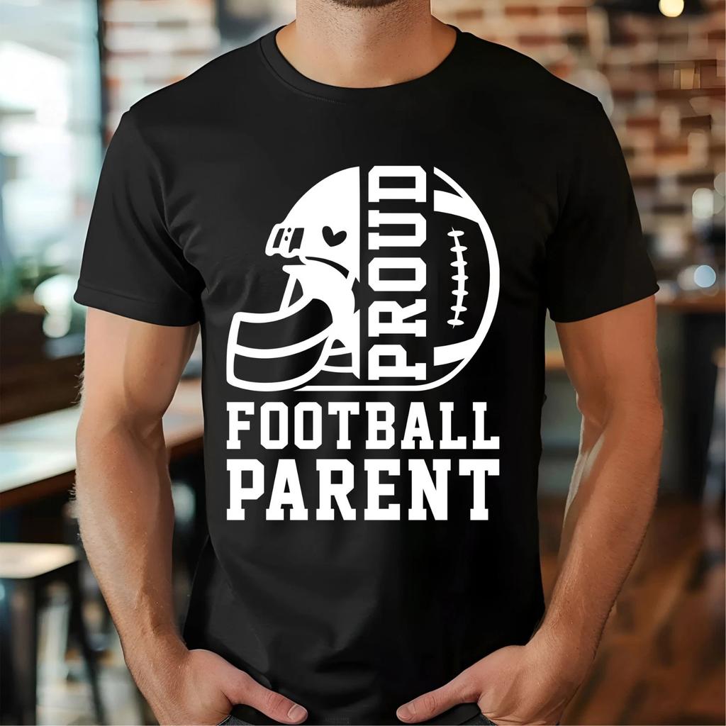 Proud Football Parent Shirt, Game Day Football Sports Family Gift Unisex T- Shirt