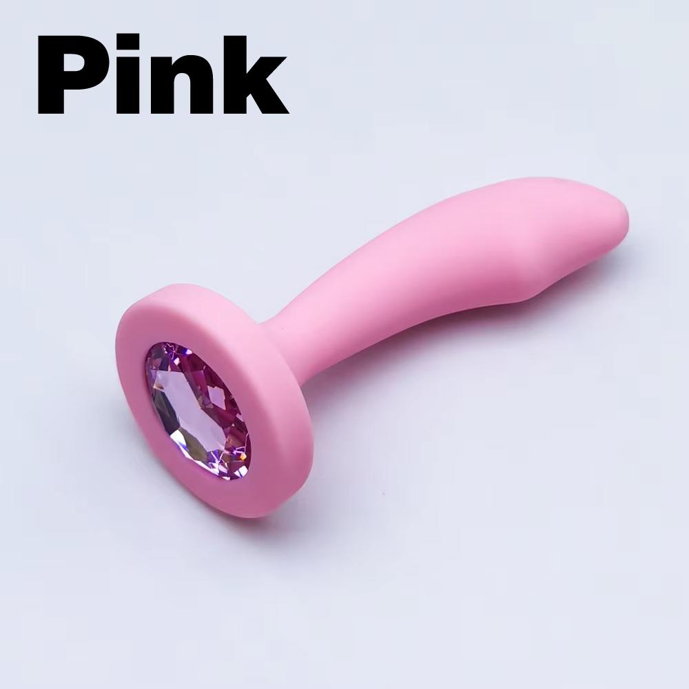 3 Color Silicone Anal Plug 3 Sizes Butt Plug Crystal Base Analplug Sex Toys For Woman Men Anal Toys Anal Dildo Adult Toys