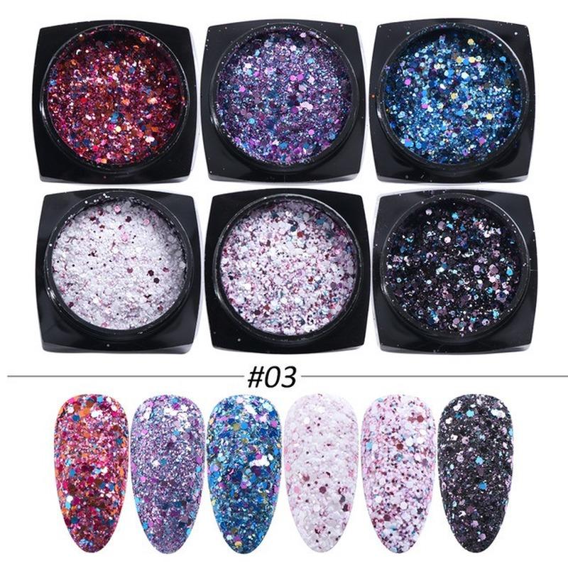 Mixed Color Nail Art Glitter Rhinestone Crystal Gems Jewelry Bead Manicure Decoration Accessories Nail Supplies For Professional