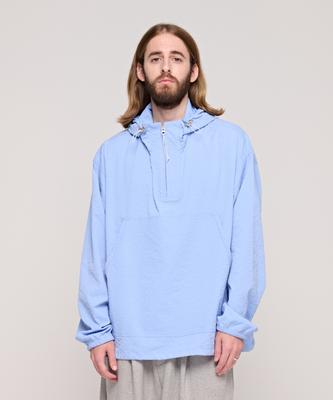Cargobros Cb Seersucker Half Anorak (Sky Blue)