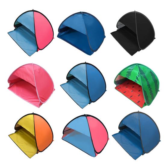 Beach Sun Shelter Head Tent Portable Automatic Poping Sun Protection Shade Canopy Outdoor Camping Fishing Hiking Picnic Foldable Mini Tent