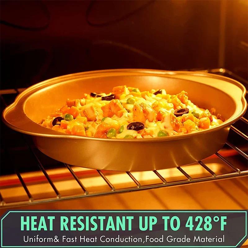 9 Inch Round Cake Mould Cheese Cake Pan Carbon Steel Non-Stick Pie Pizza Pan Baking Tray Oven Toast Chiffon Cake Pan Bakeware