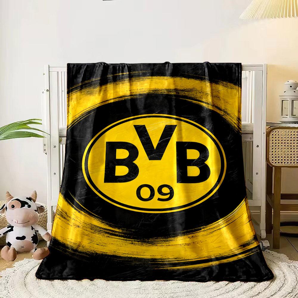 Borussia Dortmund Logo Blanket print blanket soft and cozy perfect for the living room bed sofa or a nap,gift