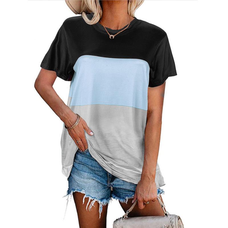 Oversized Top Summer Round Neck T-Shirt Casual Pullover 3D Printing Short Sleeve Women's Fashion Clothing Simple Style Tee Shirt
