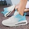 Mens Extra Large Size Comfortable Mesh Upper Cushioned Running Shoes With Thick Sole Air Cushion Daily Wear