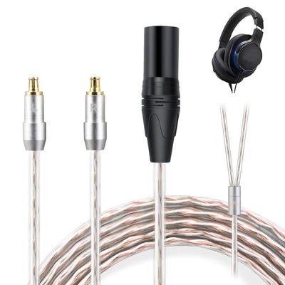 Okcsc JBX Headphone Cable A2DC for Earphones and Headphones for Compatible with OFC Length 4Pin XLR Re-Cable Audio-Technica ATH-ADX5000, ESW950, SR9,
