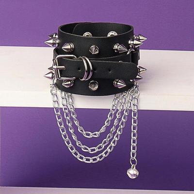 Retro Punk Rivet Multi-Chain Leather Couple Bracelet