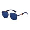 Square Sunglasses Women'S Trendy Striped Glasses Legs Large Frame Sunglasses Men'S Glasses