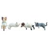 Cats Fingurine Computer Monitor Decors Mini Dog Kitties Screen TV Decorations Personality Car Accessories Mascots Craft