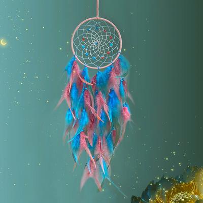 Traumfänger Handgefertigt Bunte Feder Windspiele Wohnzimmer Schlafzimmer Hängende Ornamente Festival Geschenke Heimdekoration Handwerk