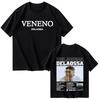 Rapper Delaossa Veneno New Album Print Tshrit 2026 Mens Women Clothes Fashion Tops Harajuku Casual Crewneck Streetwear